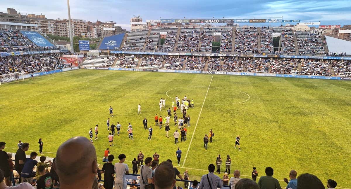 Imágenes del incidente en Lleida. /YECLANO