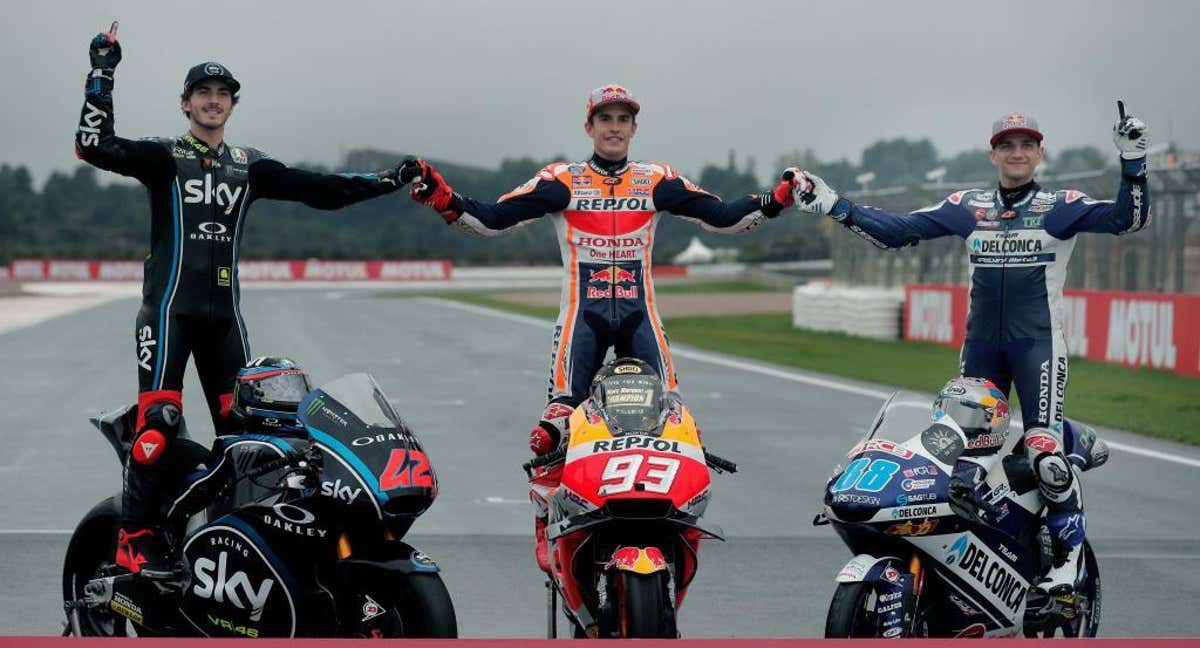 Campeones del mundo de 2018. /MotoGP