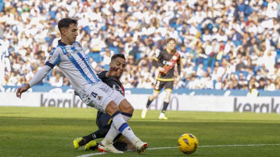 Martín Zubimendi, durante un partido de esta temporada./EFE