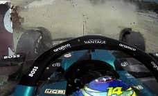 Un accidente de Fernando Alonso pone en peligro su presencia en la clasificación