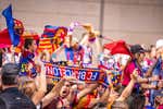 Una sonora pitada al himno mancha el ambientazo en la final de la Copa de la Reina