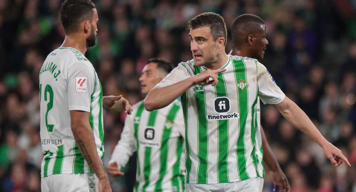 El griego Sokratis, en un partido del Betis.