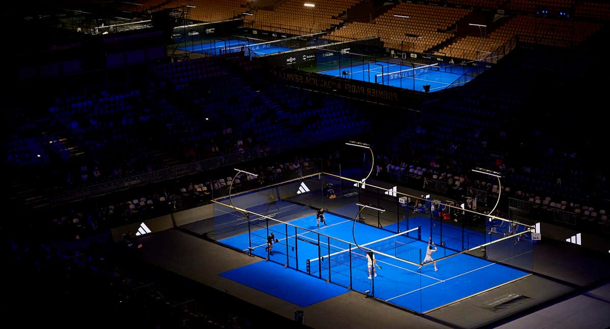 Pistas instaladas en el Premier Padel de Sevilla./MEJORSET