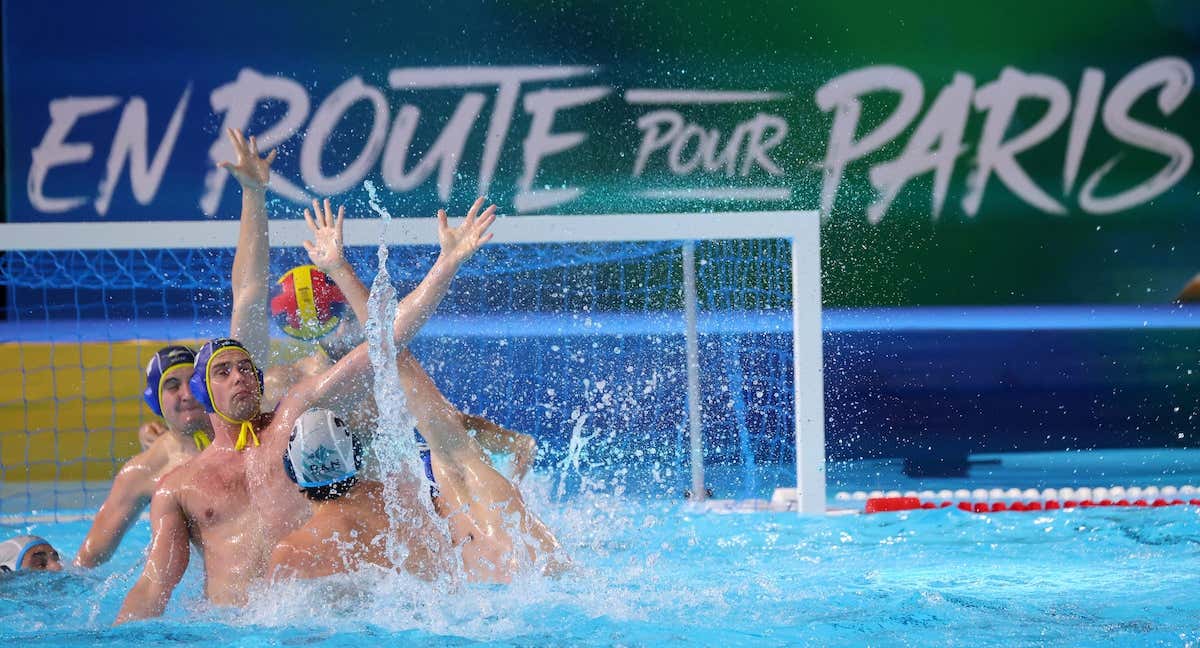 Partido de waterpolo.