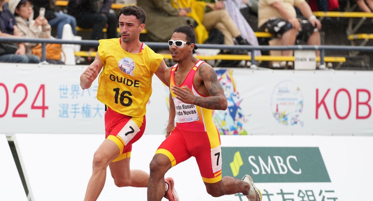 Eduardo Uceda y su guía Diego Folgado.