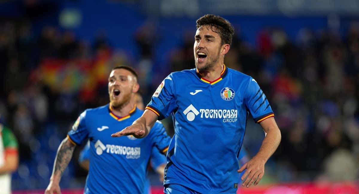 Jaime Mata celebrando un gol con el Getafe. /EFE