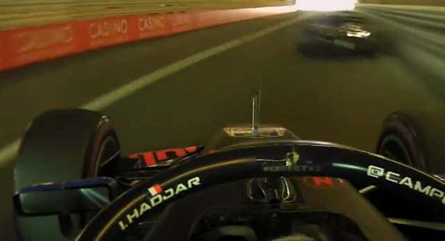 Los reflejos increíbles de un piloto de F2 evitan una desgracia en el túnel de Mónaco