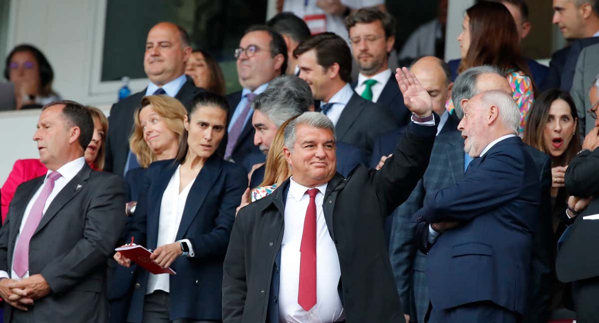 Joan Laporta, presidente del Barça. /EFE