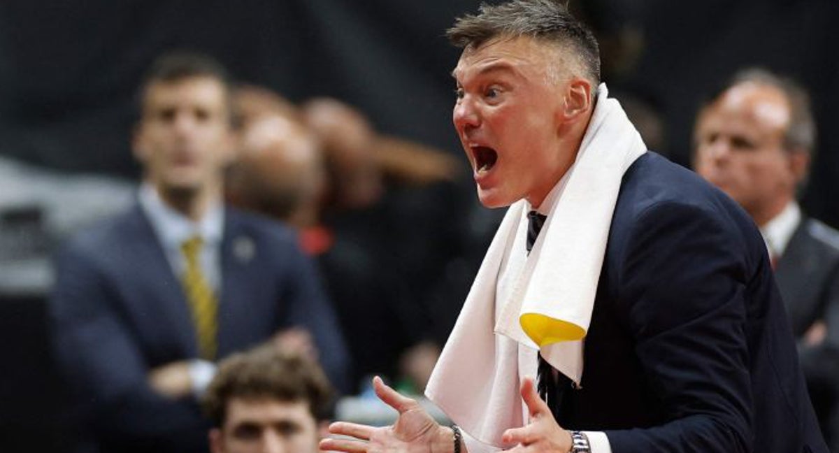 Sarunas Jasikevicius durante el partido ante el Panathinaikos.