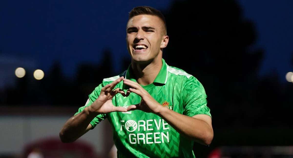 Pablo García celebra su gol en la semifinal. /@pablogarciia_7