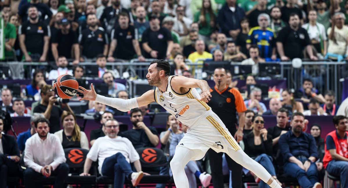 Rudy Fernández durante la final ante Panathinaikos. /GETTY IMAGES