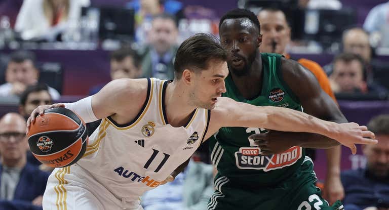 Hezonja, en el partido contra el Panathinaikos