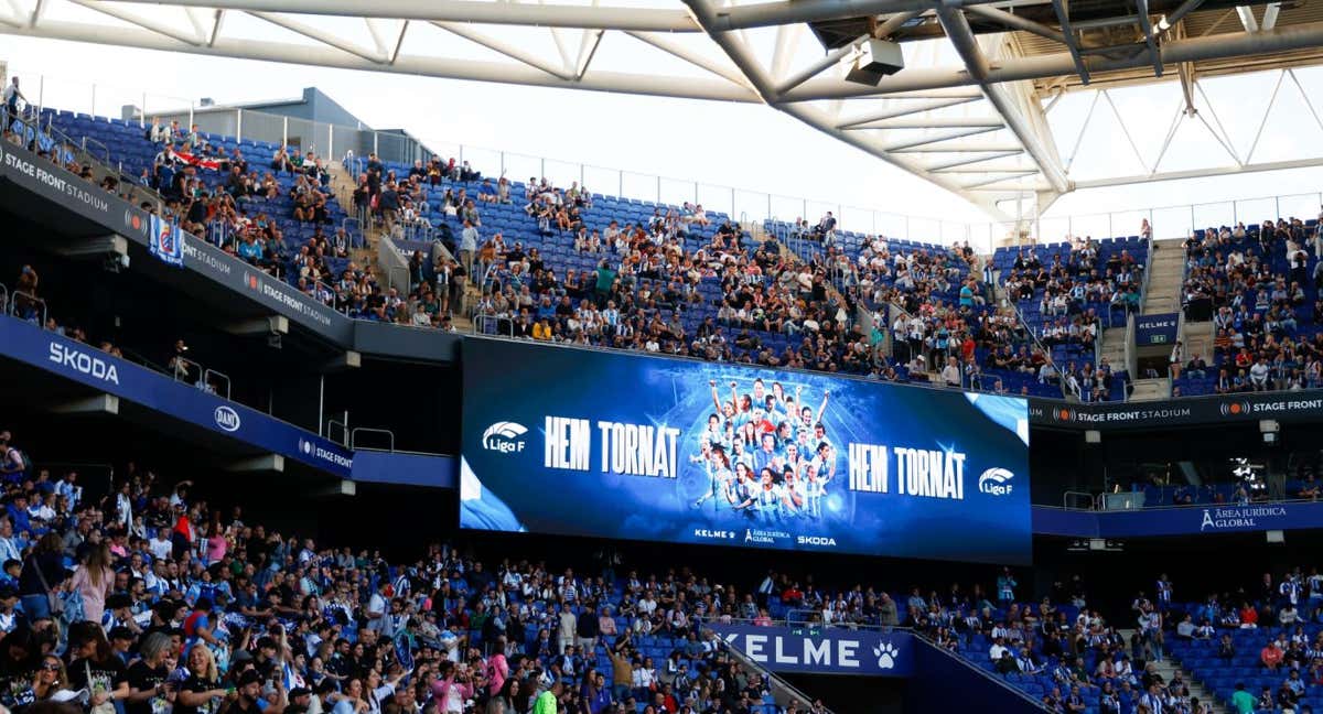 Afición del Espanyol en su estadio. /RCDE