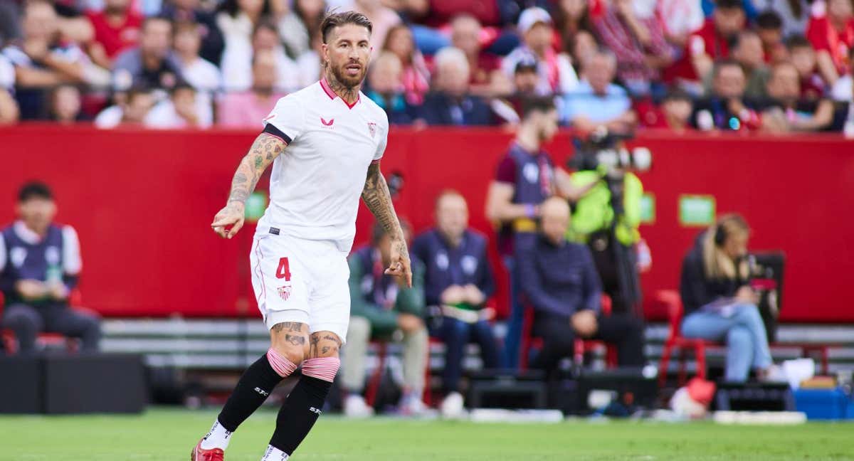 Sergio Ramos, durante un partido con el Sevilla esta temporada. /EP