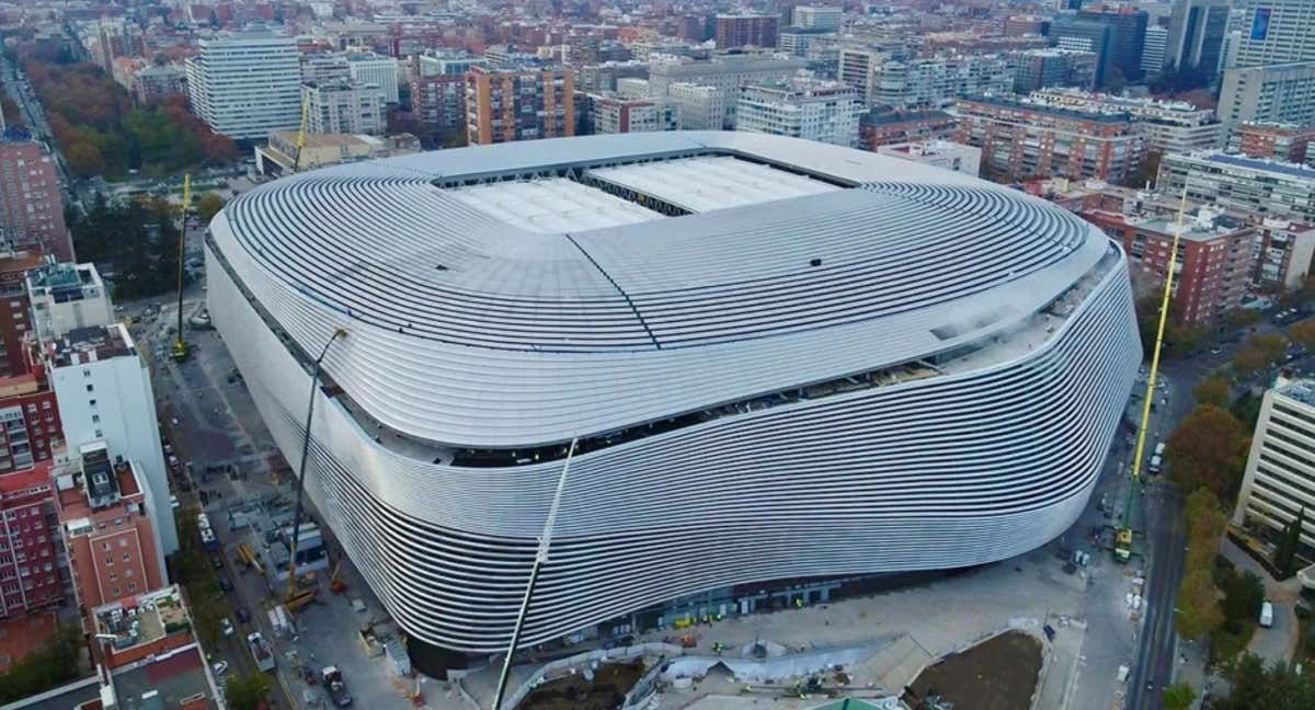 El nuevo Bernabéu, desde arriba./REAL MADRID