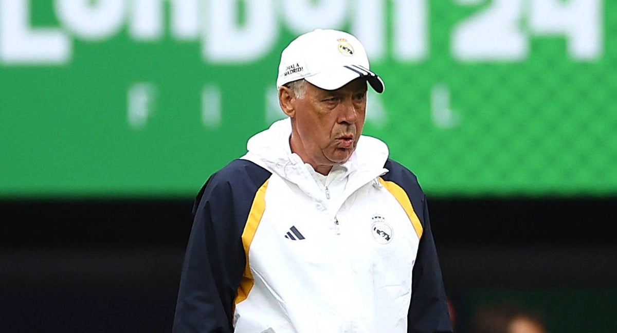 Carlo Ancelotti, en Wembley.