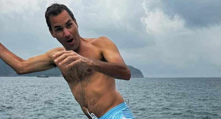 Las vacaciones de Federer, en su última publicación de Instagram.