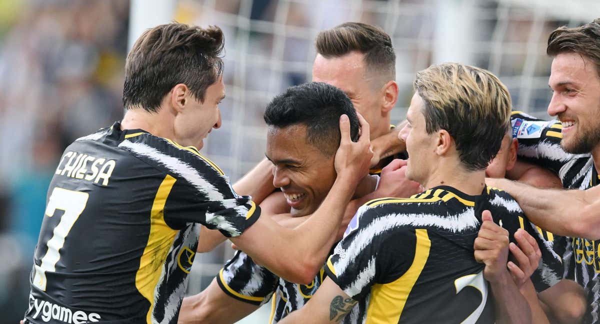 Jugadores de la Juventus celebrando un gol. /EFE