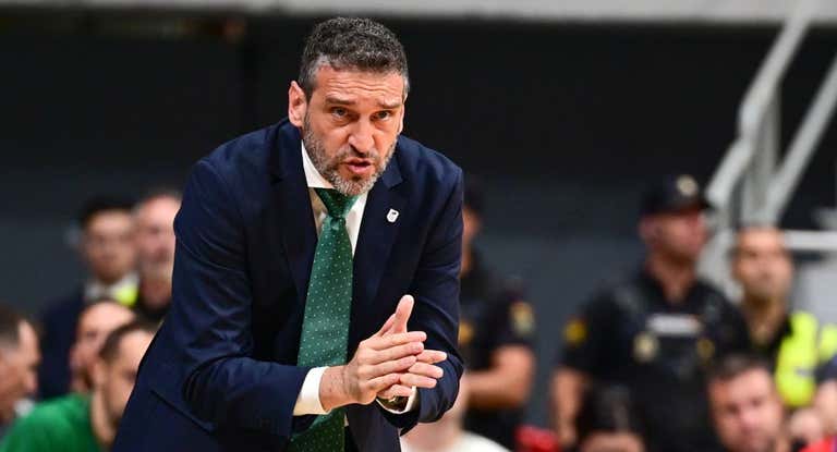 Ibon Navarro durante el cuarto partido, en Murcia.