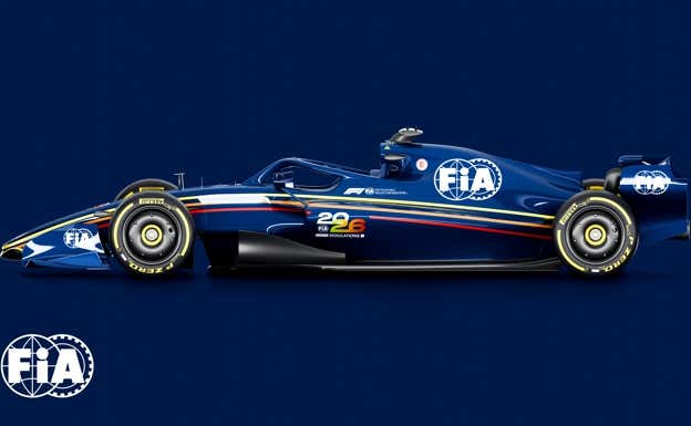 Maqueta de los nuevos monoplazas a partir de 2026.  FIA