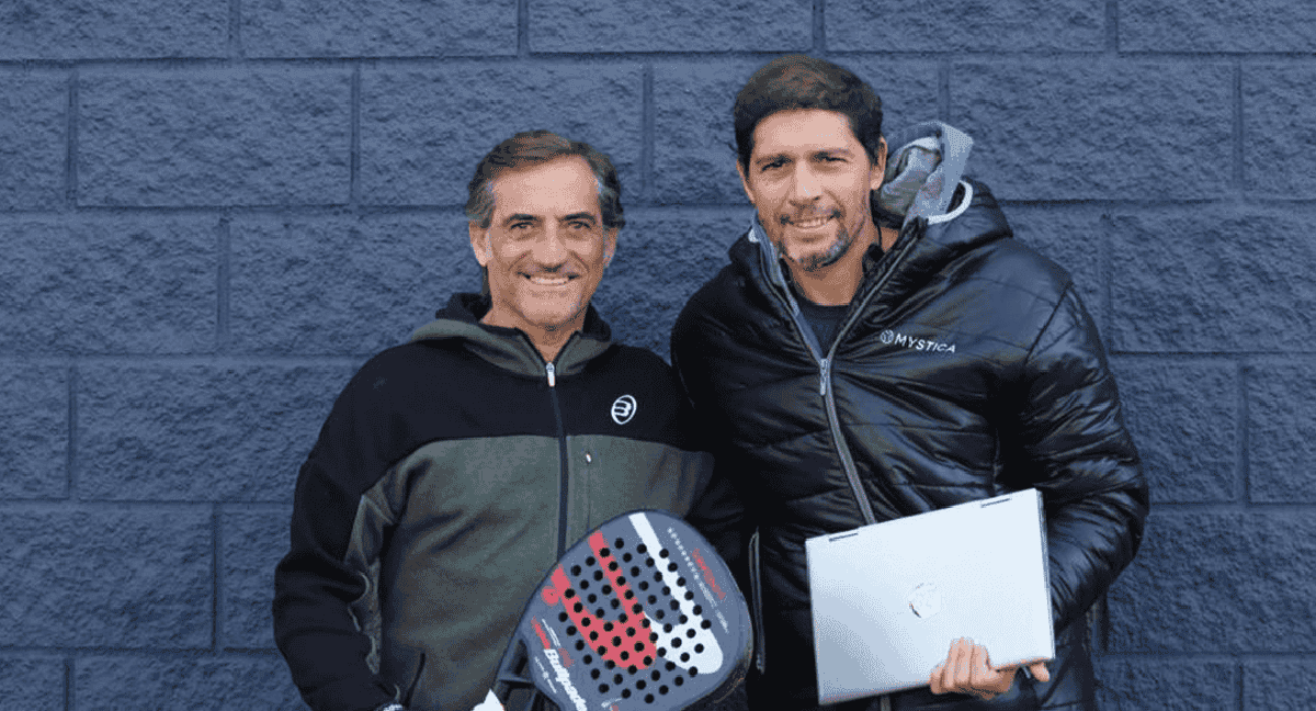 Jorge Martínez junto a David Morales.