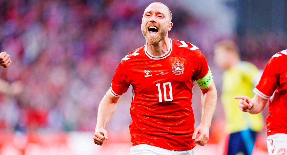 Christian Eriksen celebrando un gol /REUTERS