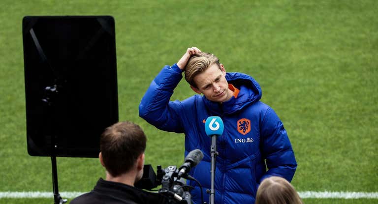 Frenkie de Jong, con Países Bajos.