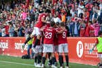 El Nàstic sufre hasta el final y luchará por el ascenso