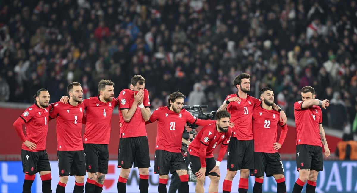 Georgia en un partido amistoso.