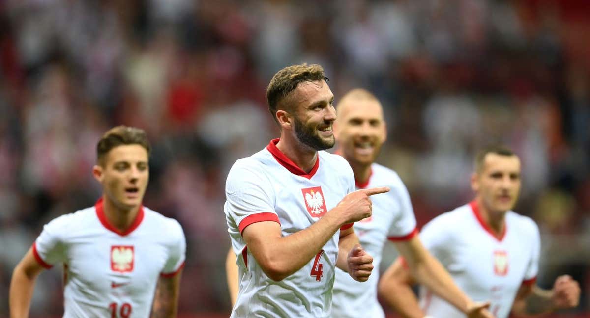 Polonia en un partido reciente./Getty