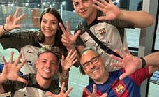 La celebración con la camiseta del Barça que pone 'fin' a la etapa de Max, el hijo de Svensson, en el Espanyol
