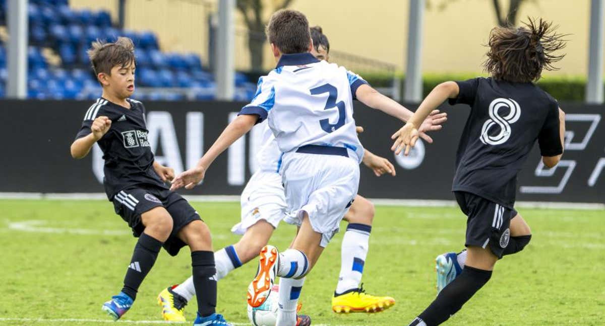 Thiago Messi, durante el partido contra la Real Sociedad.