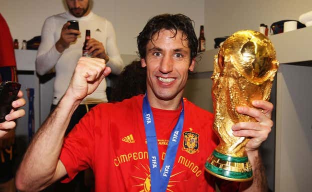 Joan Capdevila, la noche en la que España fue campeona del mundo en Sudáfrica en 2010.  GETTY