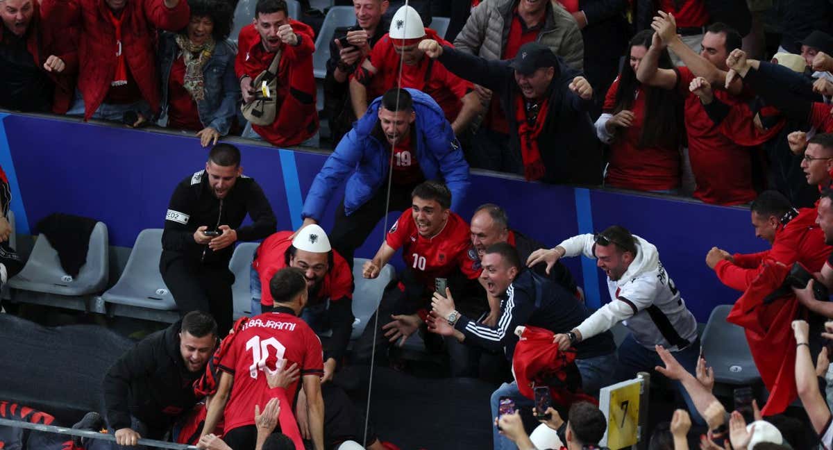 La locura que no se vio de Albania tras marcar el gol más rápido en una Eurocopa