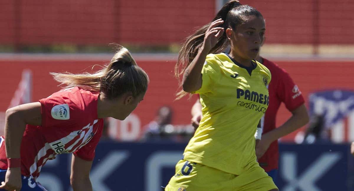 Jugadoras del Villarreal y del Atlético en el partido de la última jornada de Liga F. /VILLARREAL FEMENINO