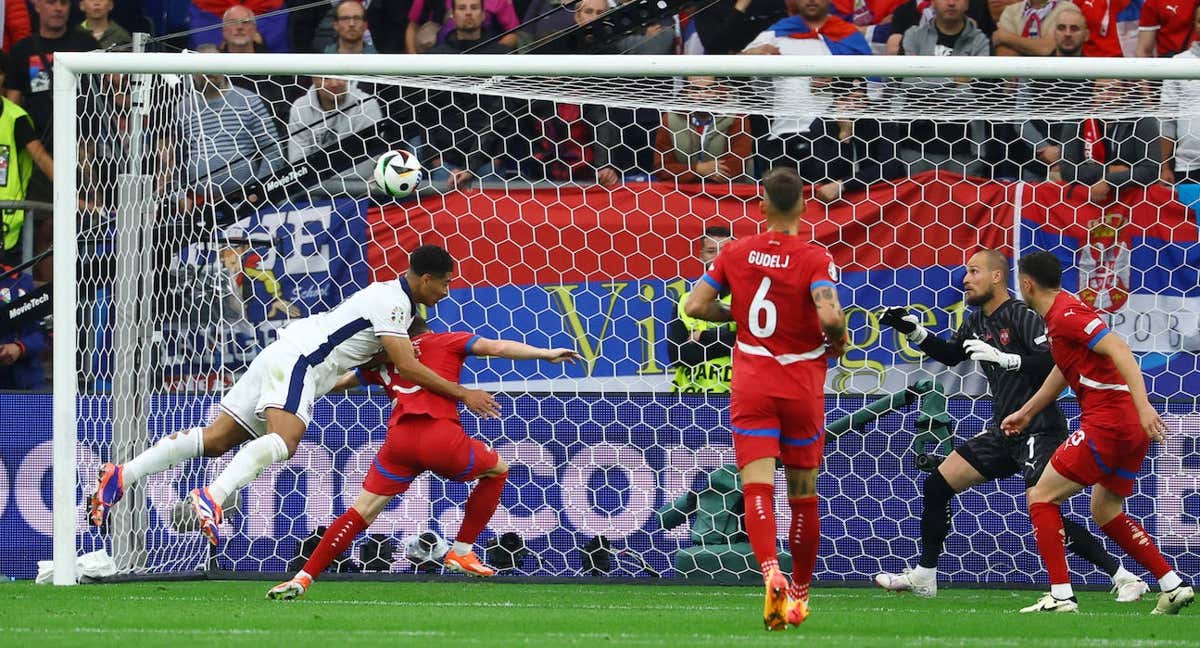 Jude Bellingham fue el autor del gol de Inglaterra.