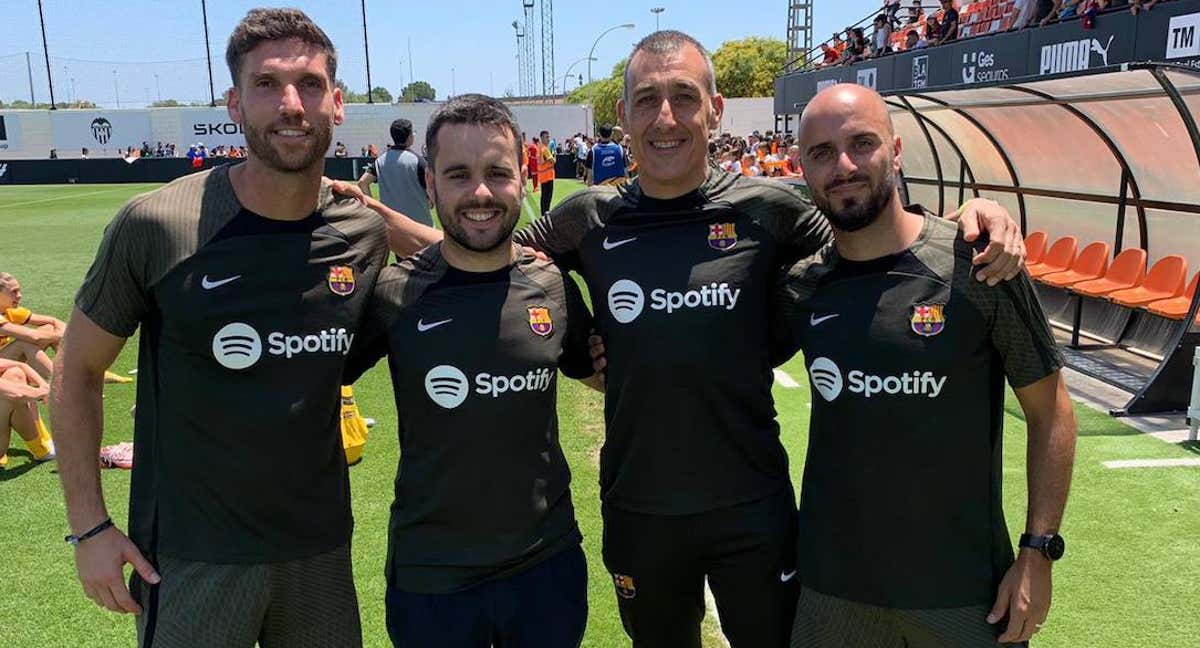 Andrés González, Jonatan Giráldez, Javier Yanguas y Toni Gordo.