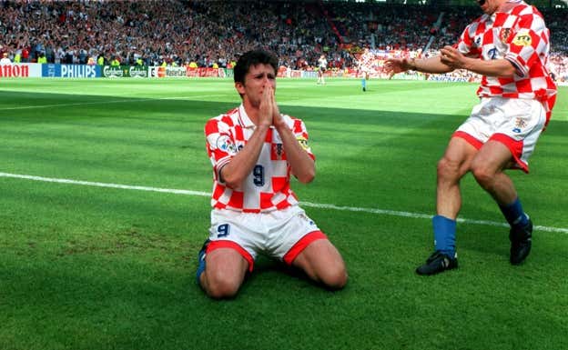 Croacia, en la Eurocopa 1996. GETTY