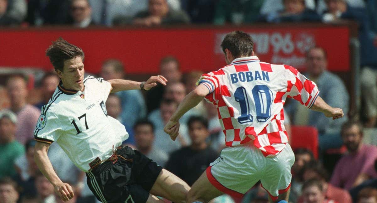 Un Croacia-Alemania de la Eurocopa de 1996./GETTY