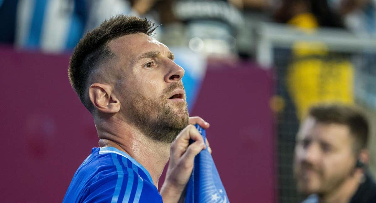 Messi, con Argentina.