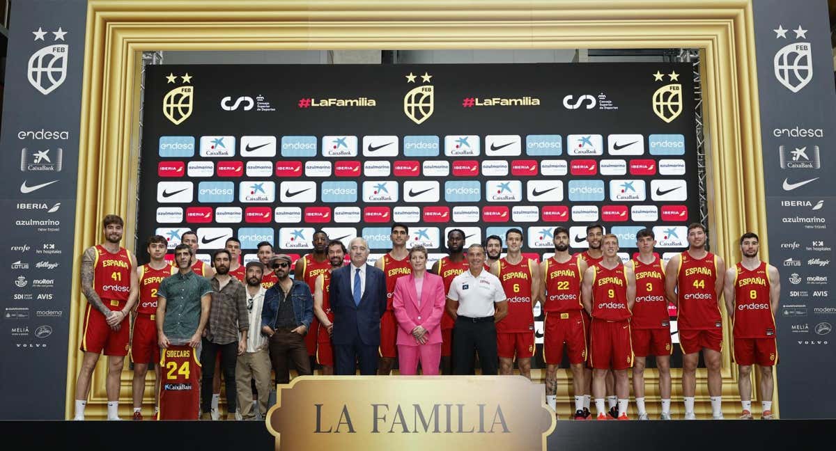 La Selección española de baloncesto./ EFE