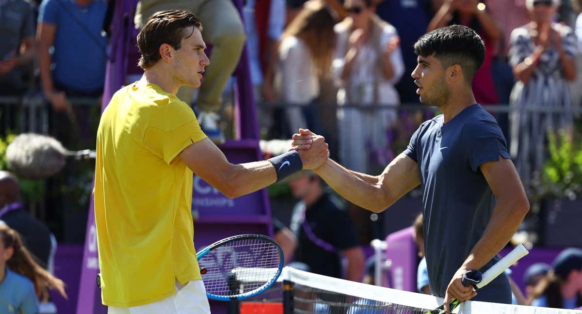Jack Draper y Carlos Alcaraz /Reuters