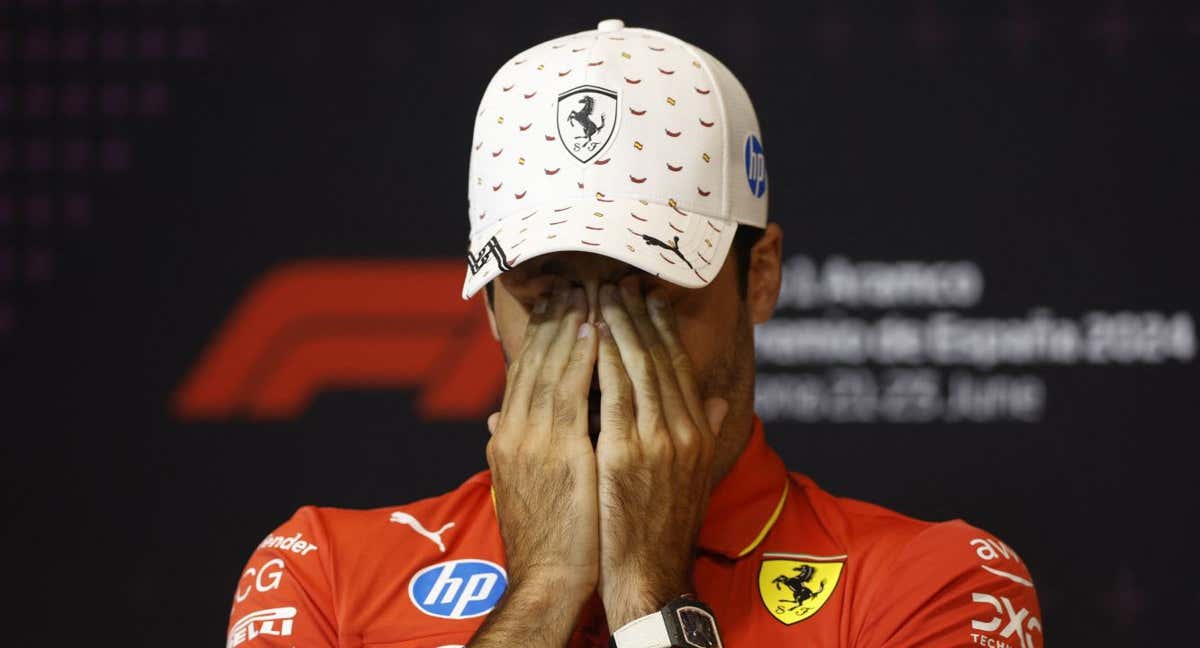 Carlos Sainz, en la rueda de prensa de este jueves. /REUTERS