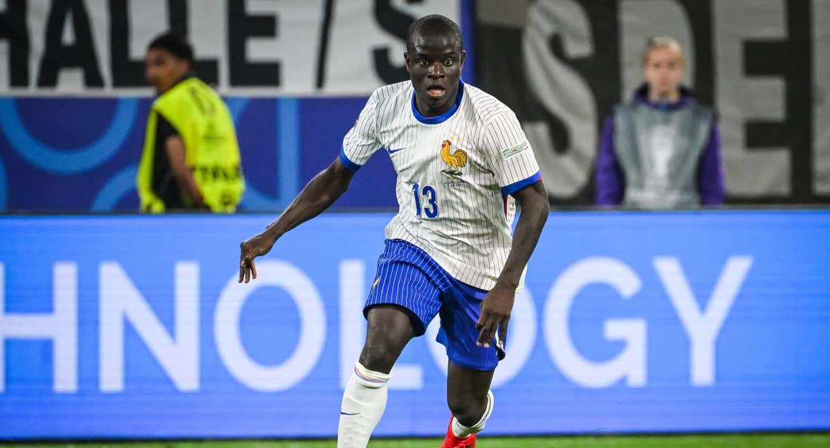 N'Golo Kanté, en el Francia-Austria de la Eurocopa de Alemania 2024.