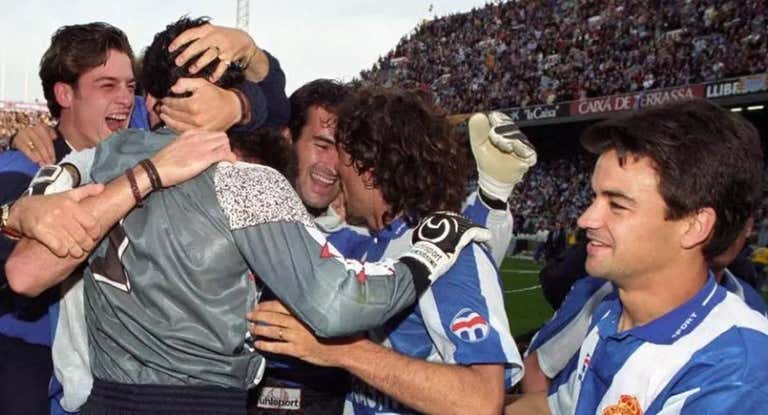 Celebración del ascenso de 1994.