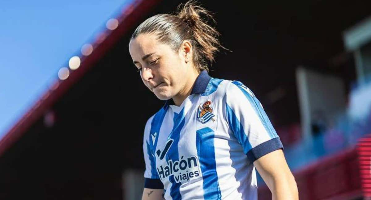 Iris Arnaiz durante el partido que enfrentó al Atlético de Madrid y la Real Sociedad el pasado curso. /Inma Flores