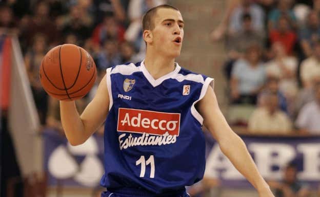 Sergio Rodríguez con la camiseta del Estudiantes. Efe