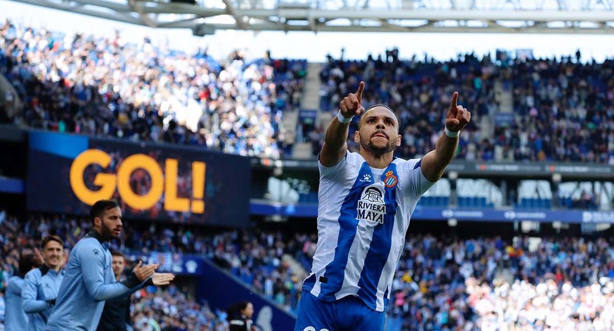 Braithwaite celebrando un gol. /INSTAGRAM