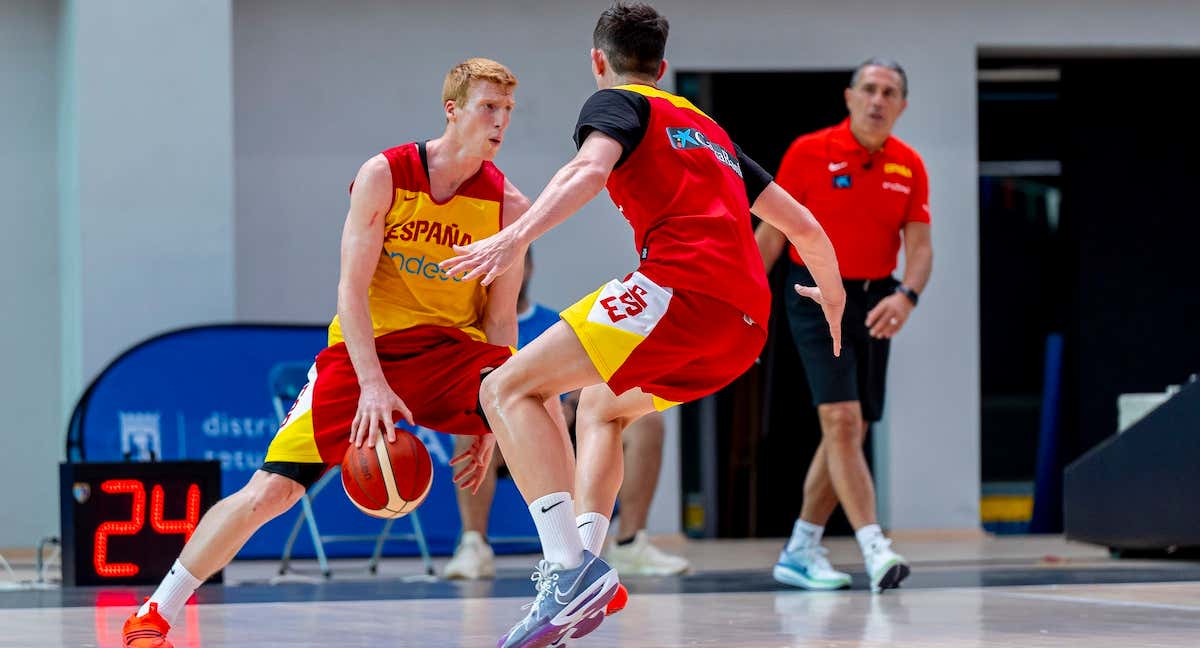 Entrenamiento de la Selección española de baloncesto./FEB