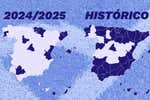 Así queda el mapa de LaLiga 24-25 y las diferencias con la evolución histórica: ningún equipo de Primera alrededor de Madrid